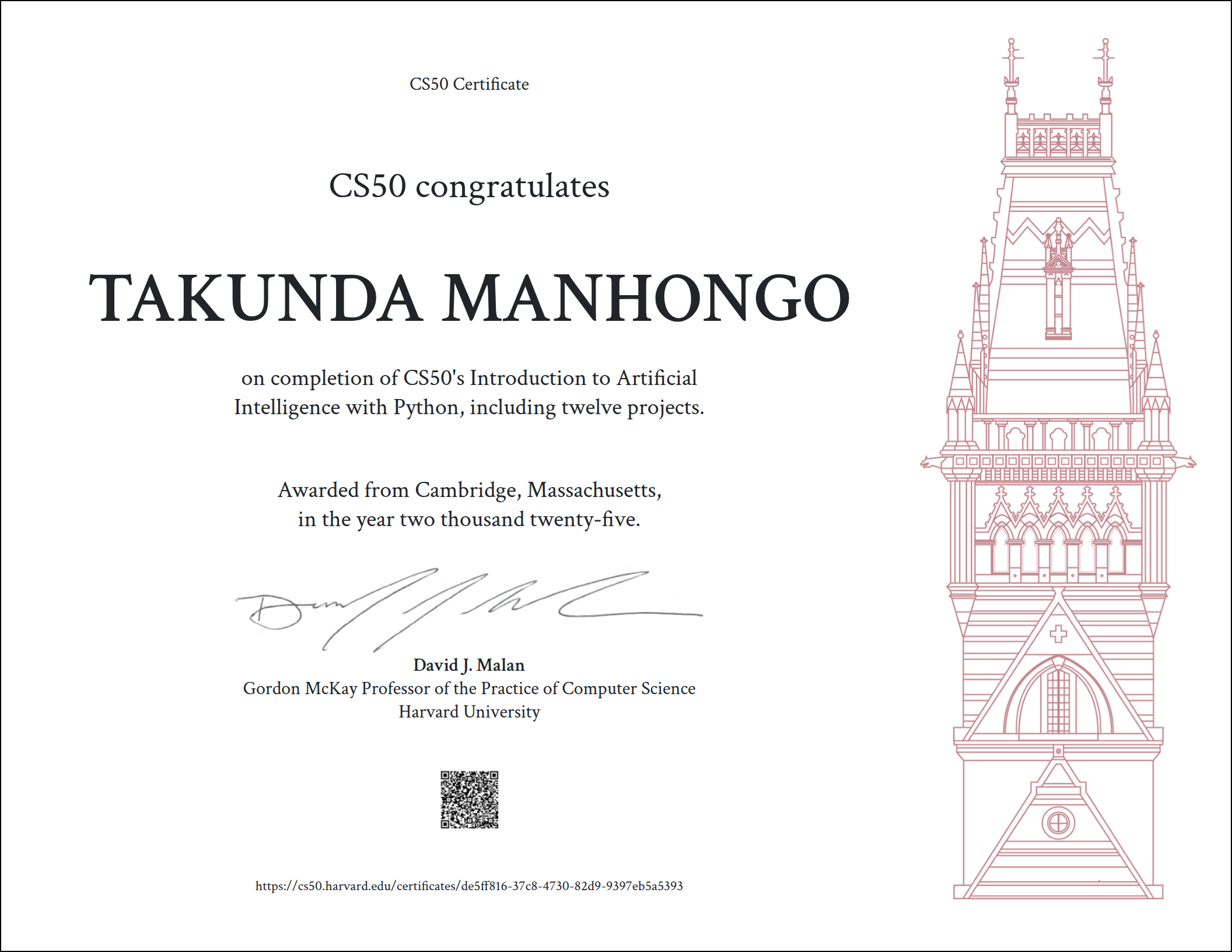 Takunda Manhongo | Data Scientist